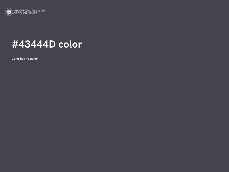 #43444D color image