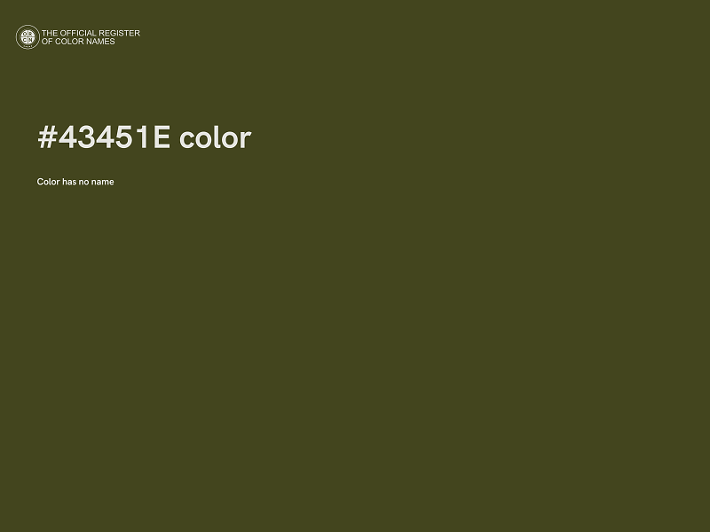 #43451E color image