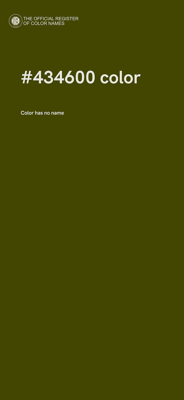 #434600 color image