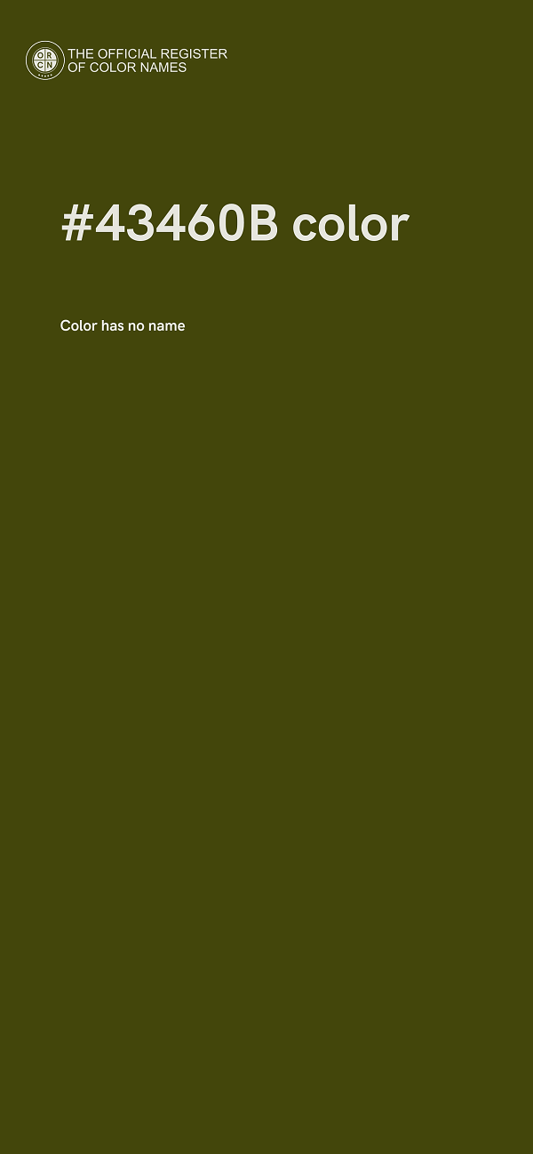 #43460B color image