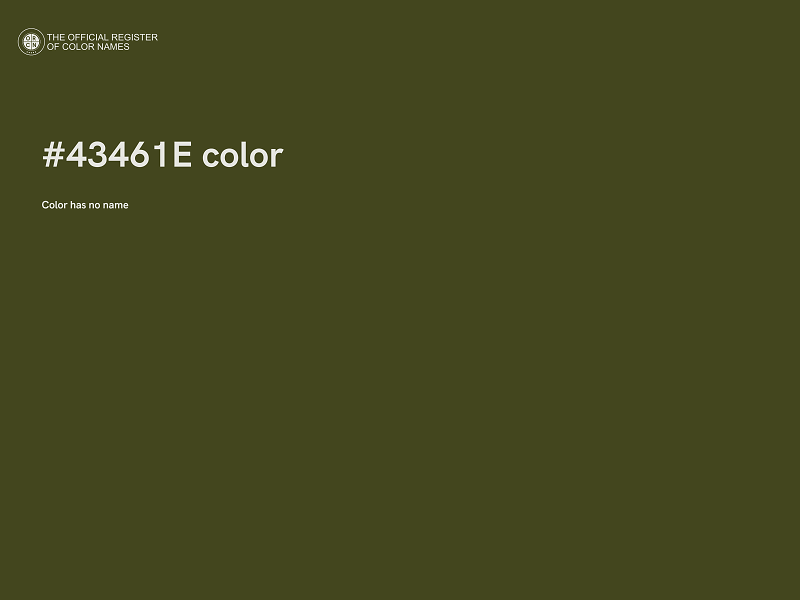 #43461E color image
