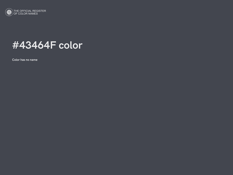 #43464F color image