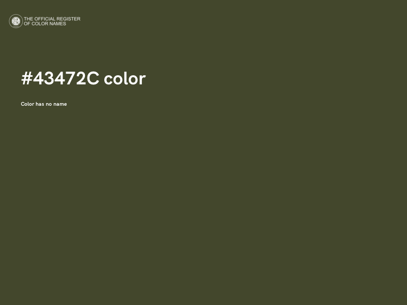 #43472C color image