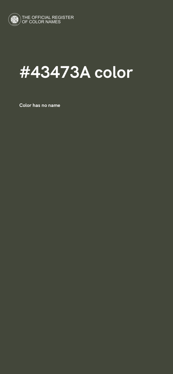 #43473A color image
