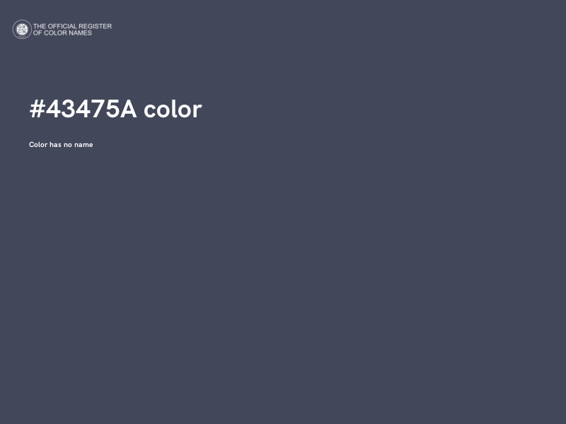 #43475A color image