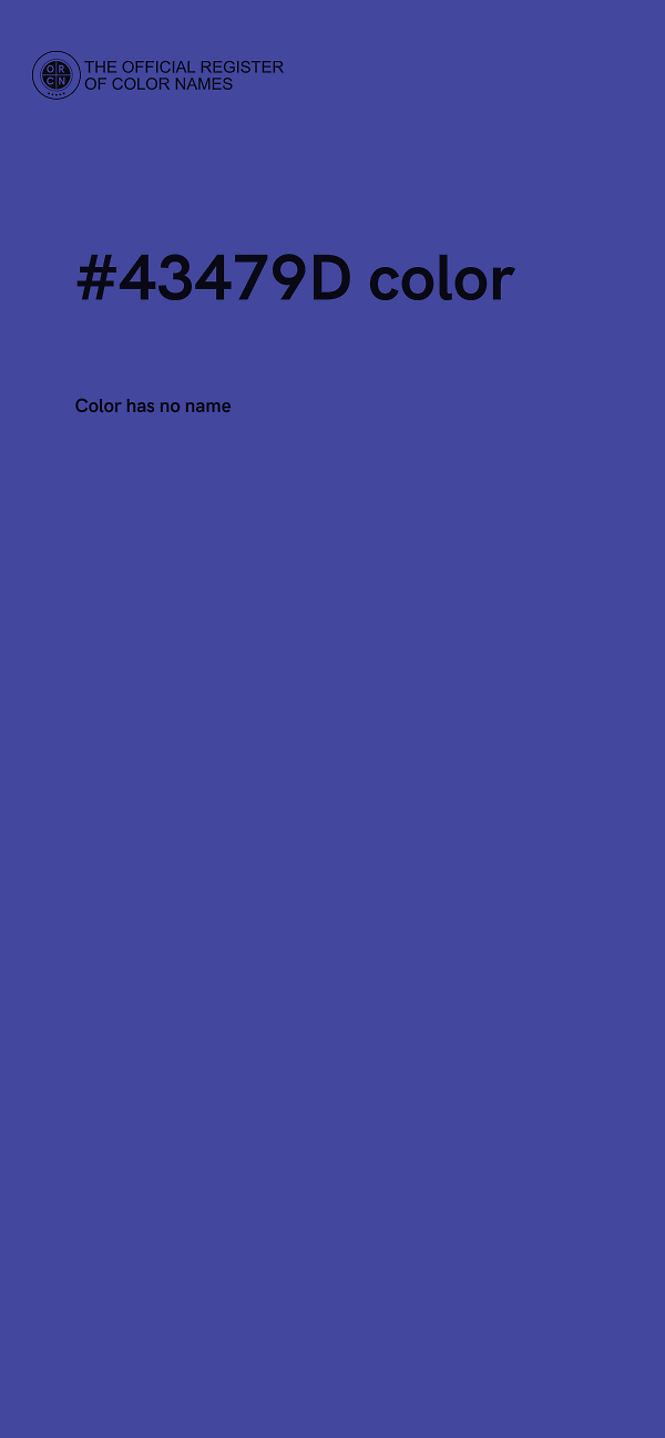 #43479D color image