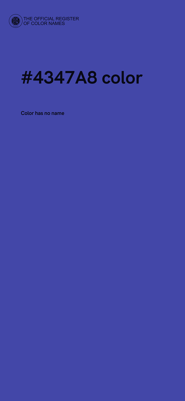 #4347A8 color image