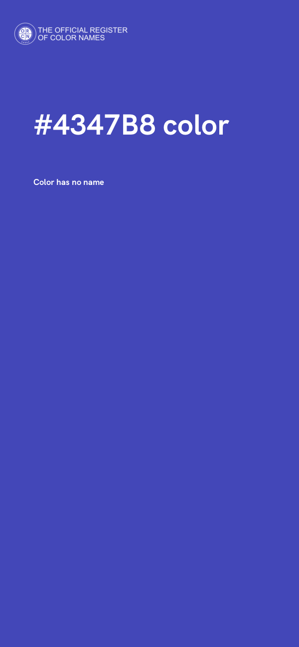 #4347B8 color image