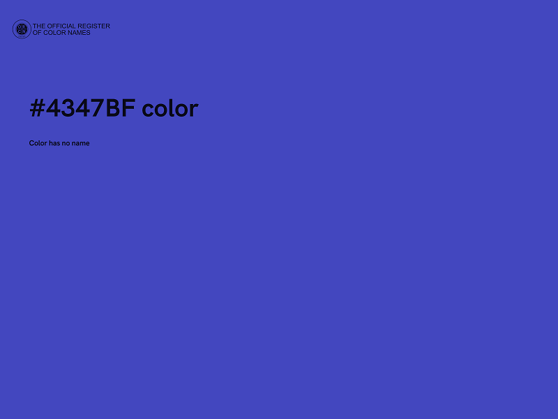 #4347BF color image