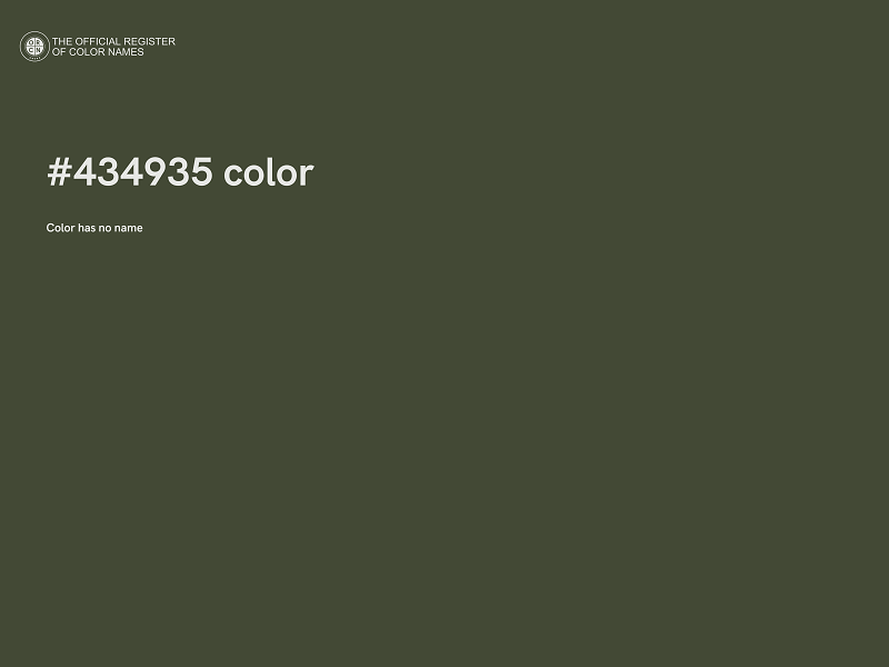 #434935 color image
