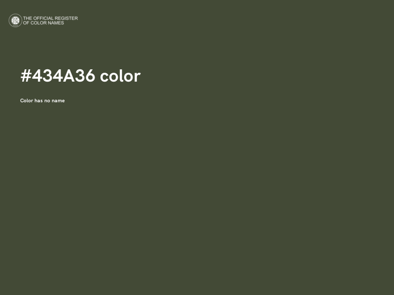 #434A36 color image