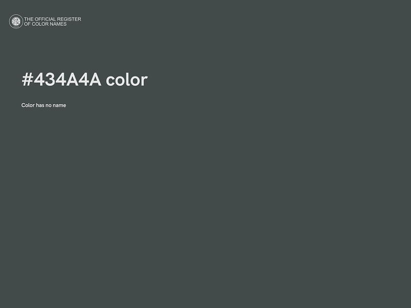 #434A4A color image