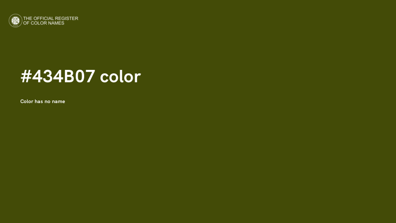 #434B07 color image