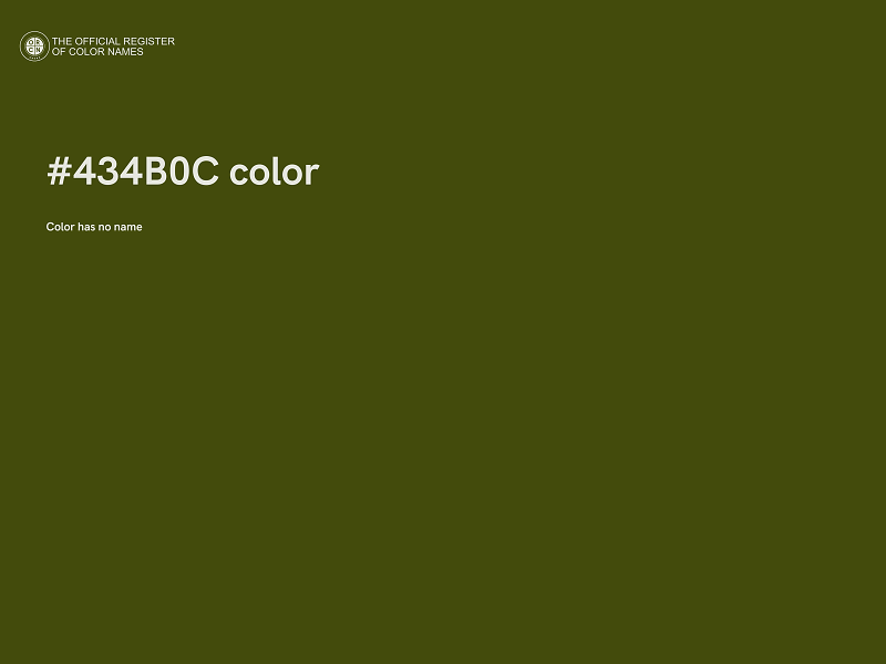 #434B0C color image