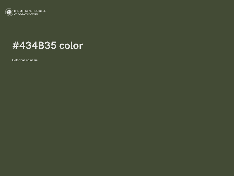 #434B35 color image