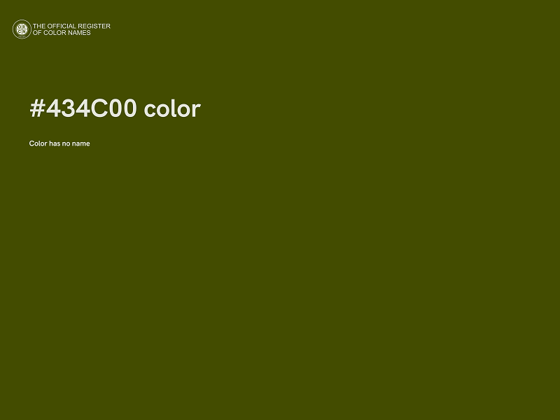 #434C00 color image