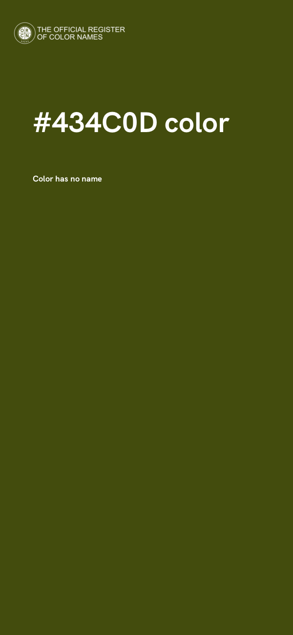 #434C0D color image