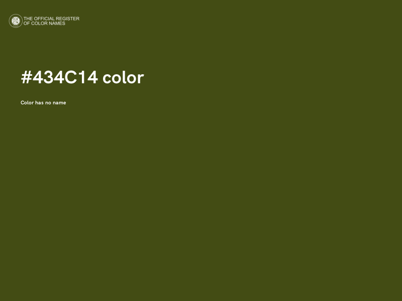 #434C14 color image