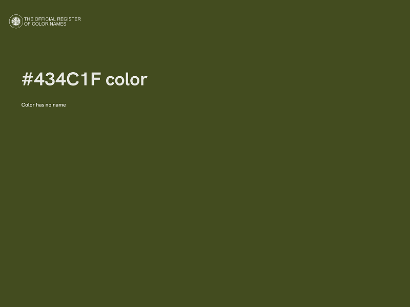 #434C1F color image