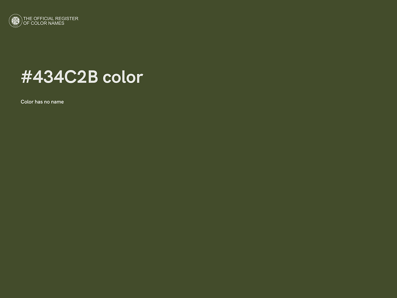 #434C2B color image