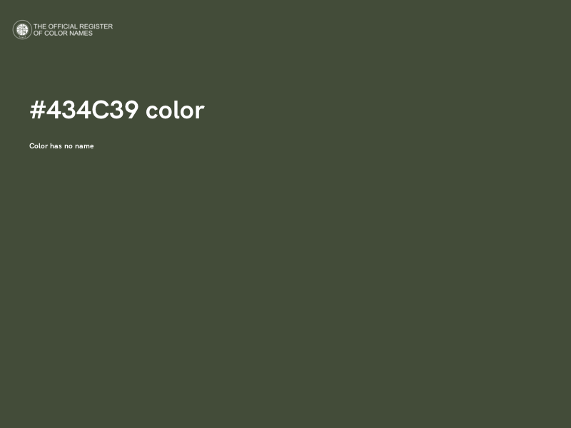 #434C39 color image