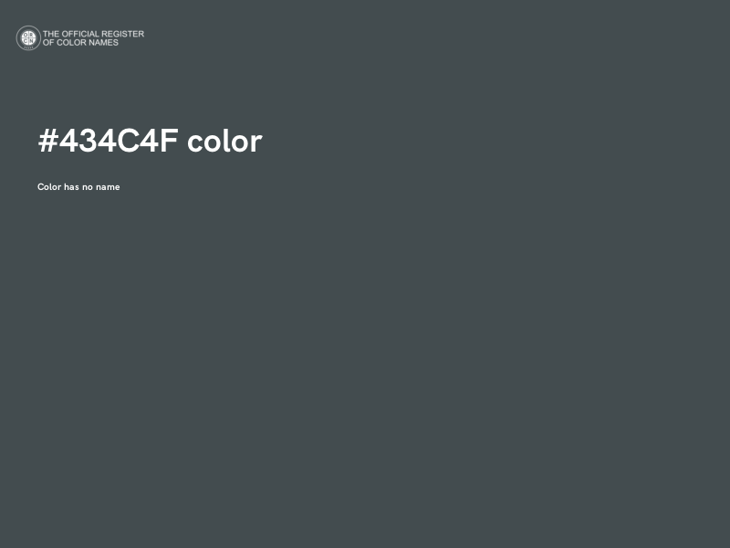 #434C4F color image