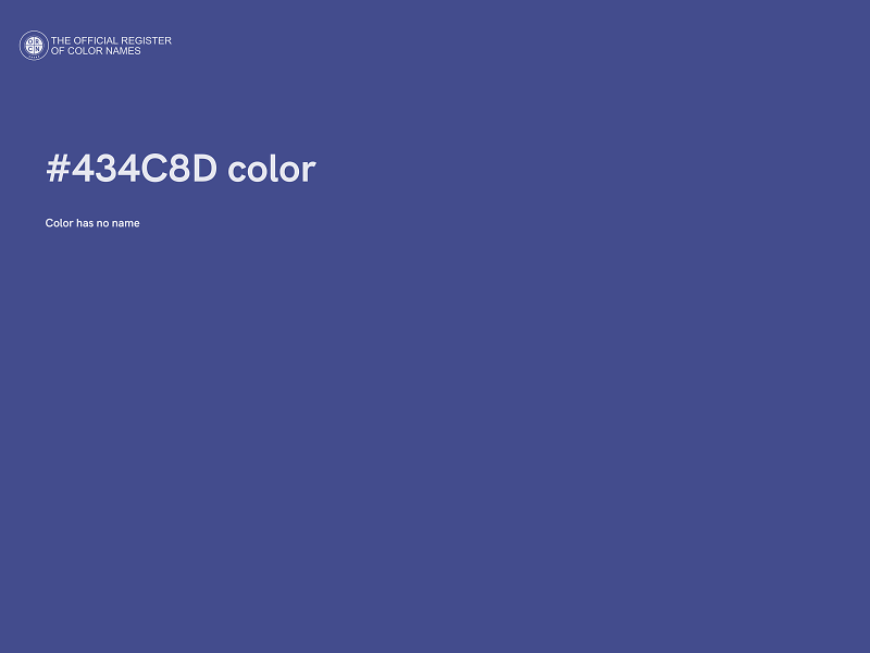 #434C8D color image