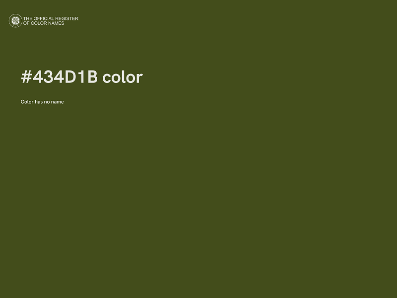 #434D1B color image