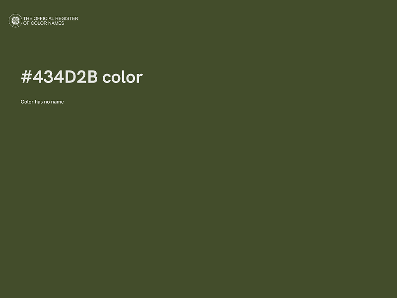 #434D2B color image