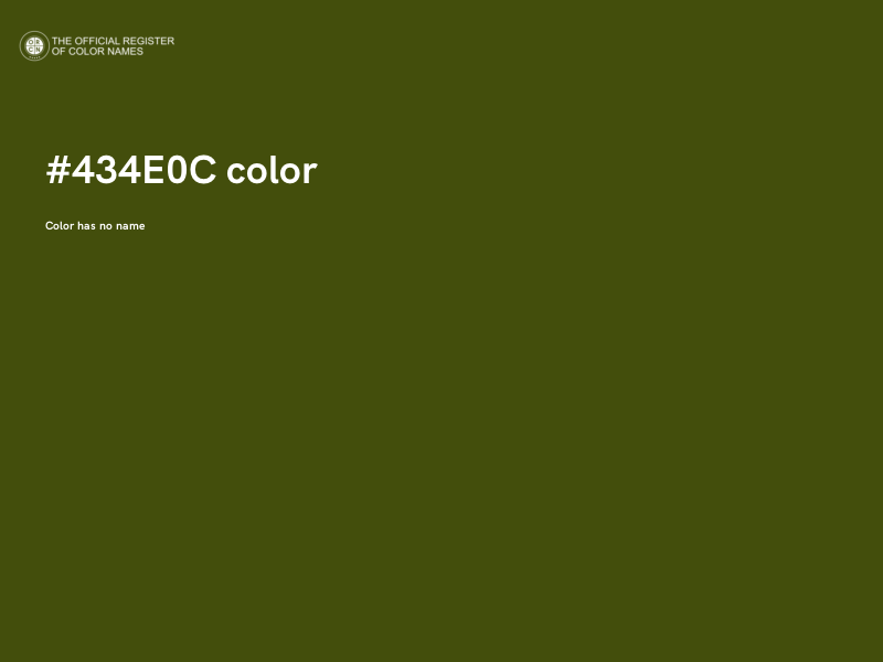 #434E0C color image