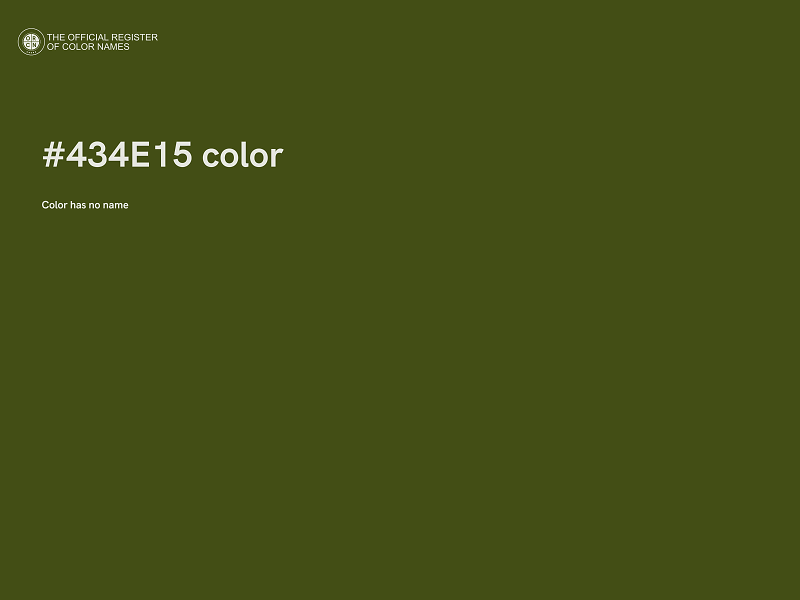 #434E15 color image