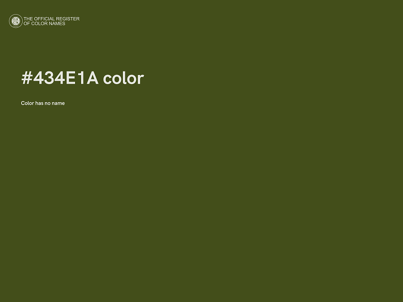 #434E1A color image