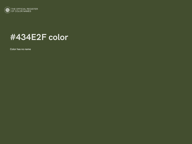 #434E2F color image