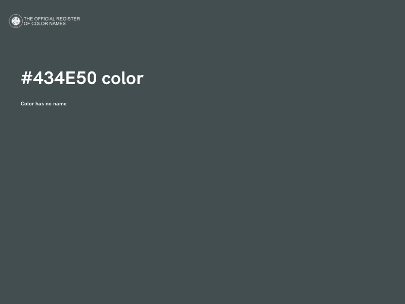 #434E50 color image