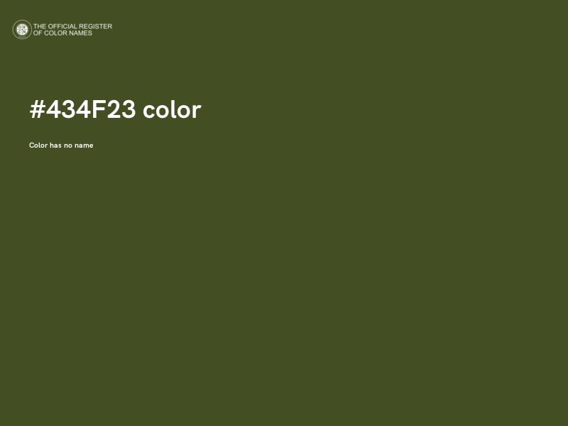 #434F23 color image