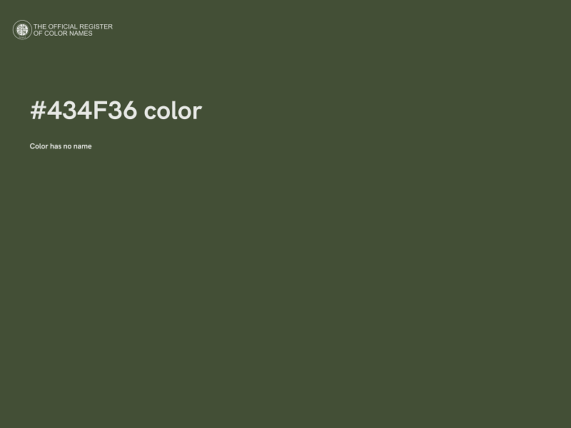 #434F36 color image