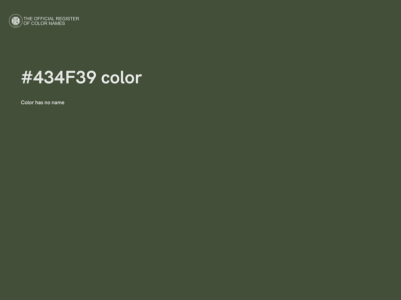 #434F39 color image