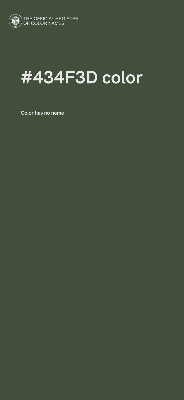 #434F3D color image