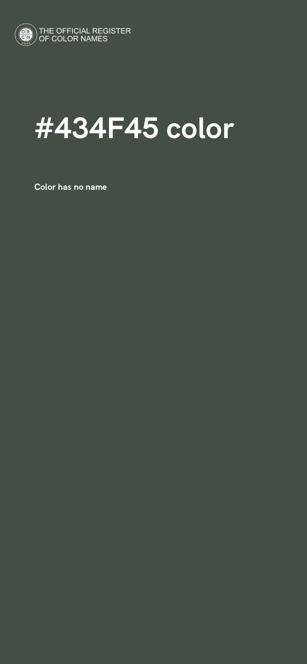 #434F45 color image
