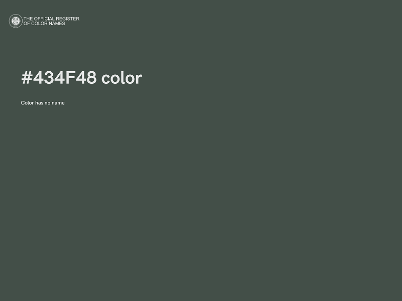 #434F48 color image