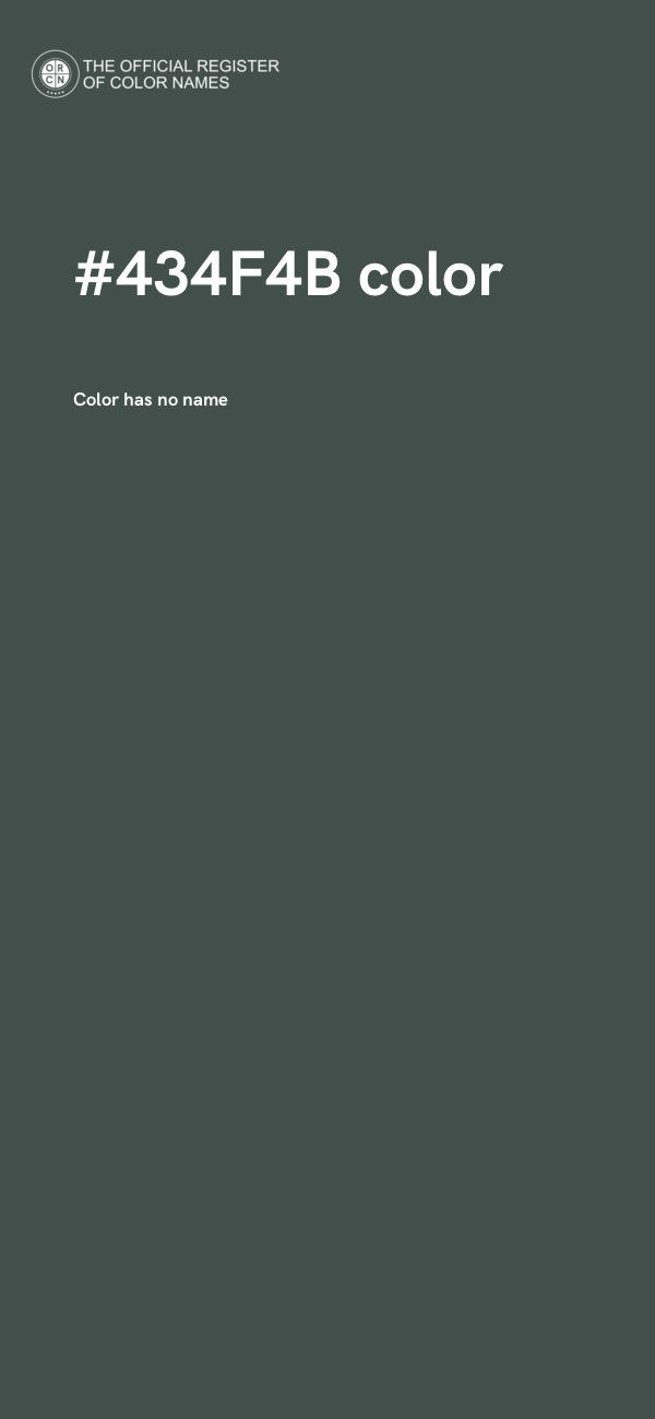 #434F4B color image