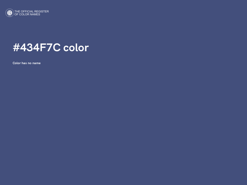 #434F7C color image