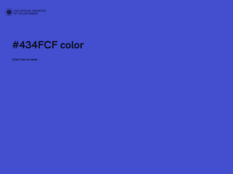 #434FCF color image