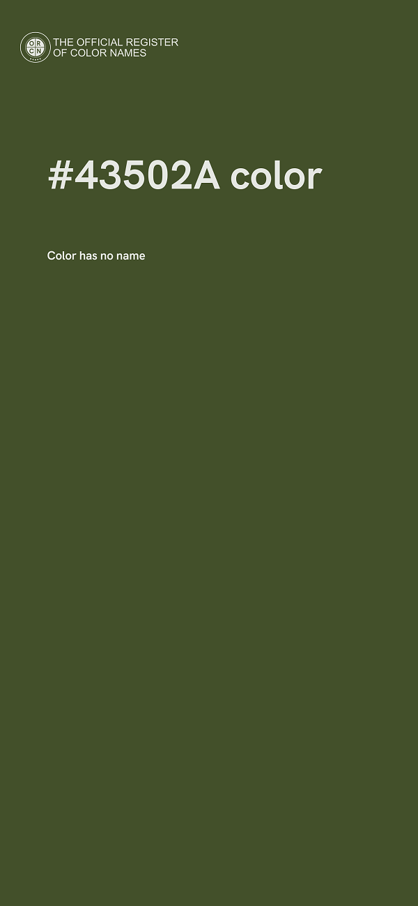 #43502A color image