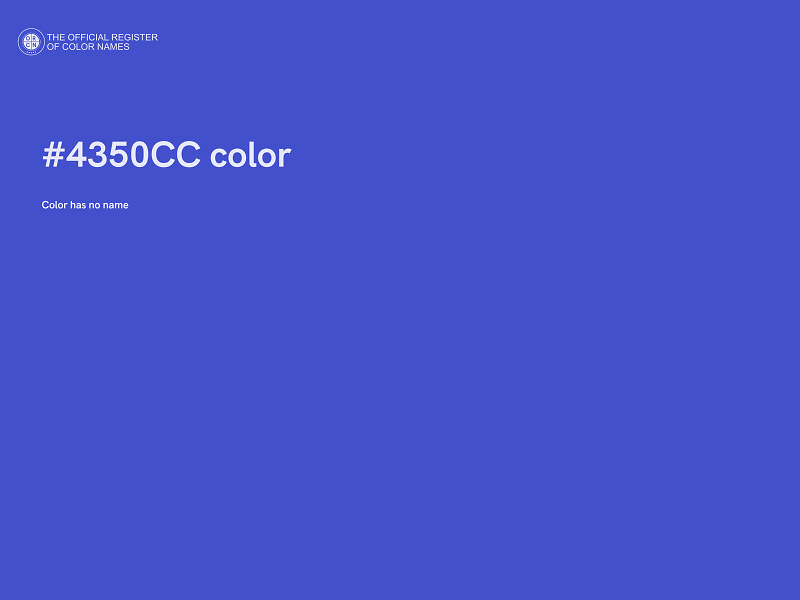#4350CC color image
