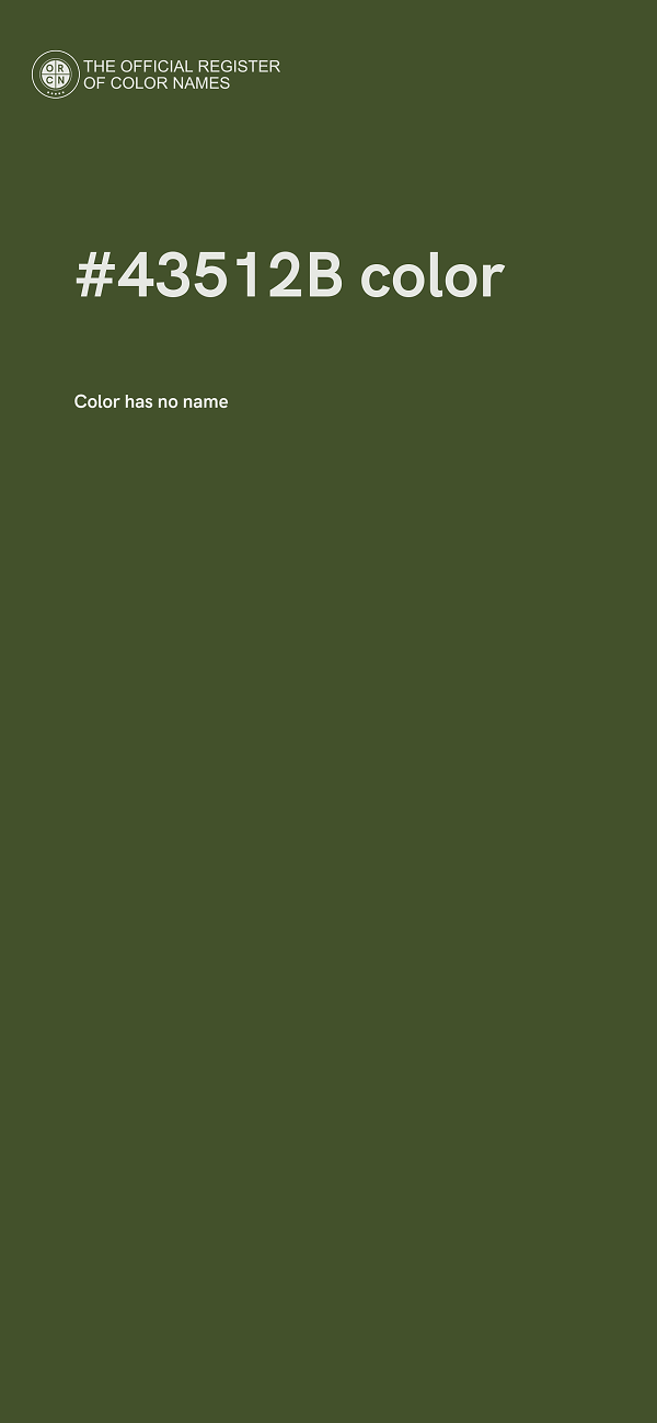 #43512B color image