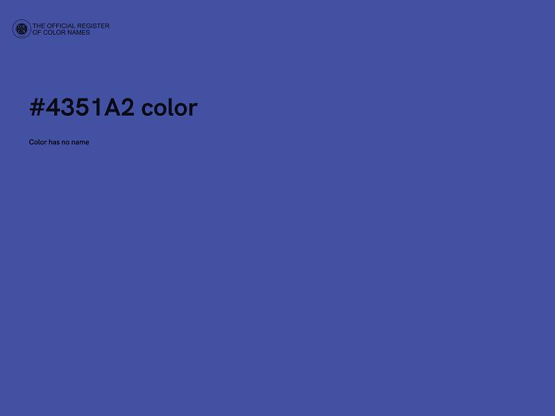 #4351A2 color image
