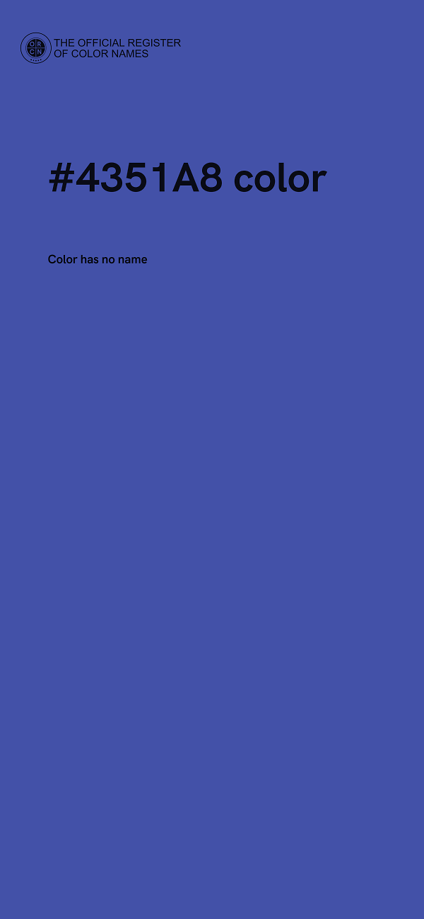 #4351A8 color image