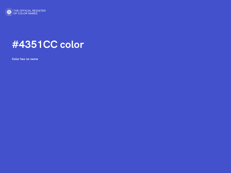 #4351CC color image