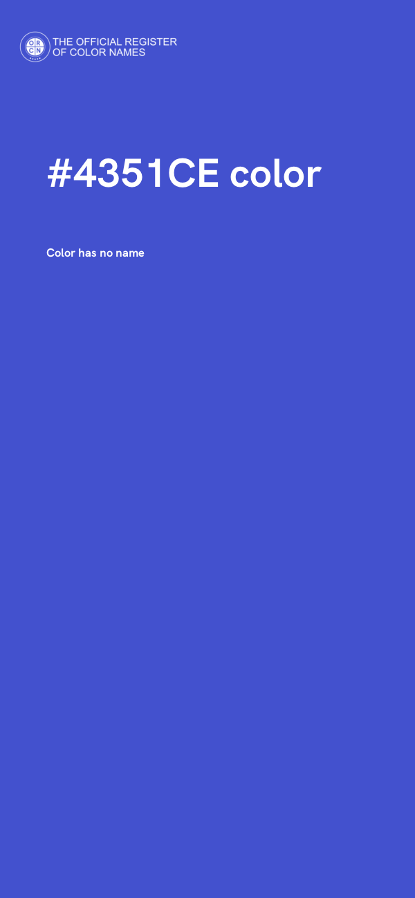 #4351CE color image